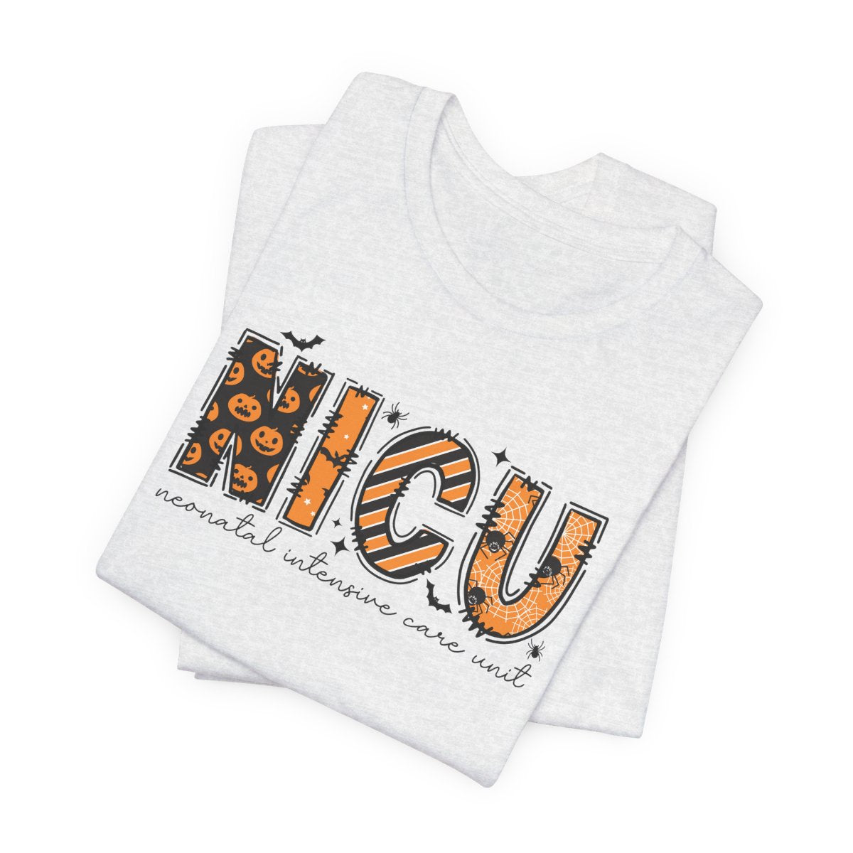 NICU Halloween Orange Short Sleeve Tee