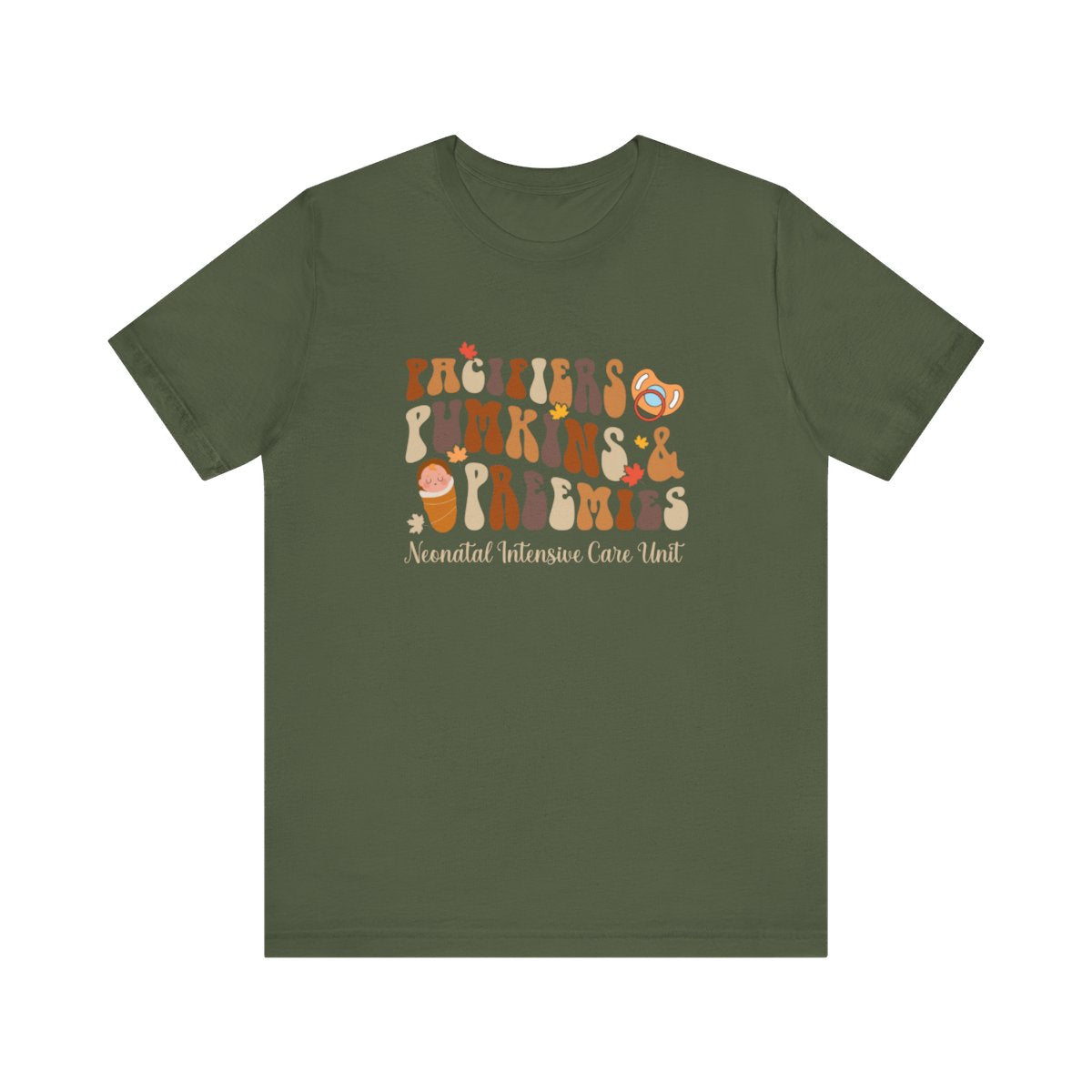 Pacifiers Pumpkins and Preemies Short Sleeve Tee