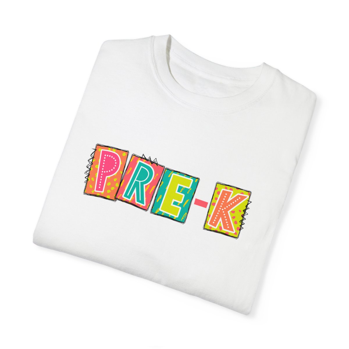 Pre-K Neon Blocks Short Sleeve Tee