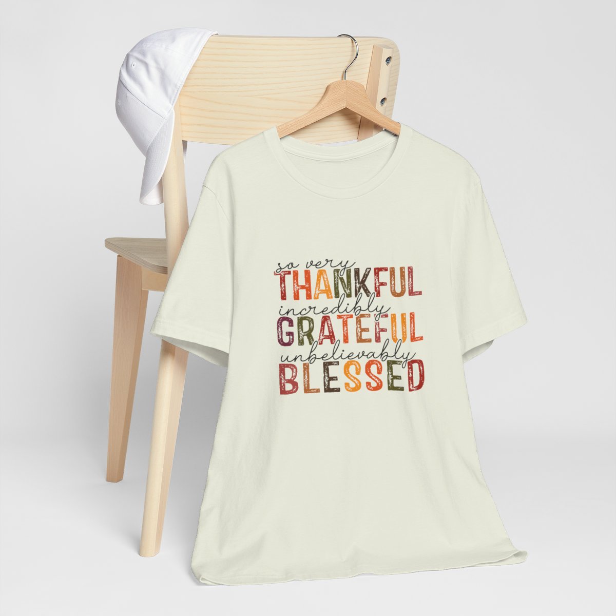 Thankful Grateful Blessed2 Short Sleeve Tee