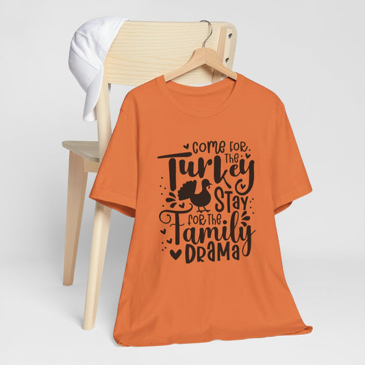 Turkey Family Drama Short Sleeve Tee