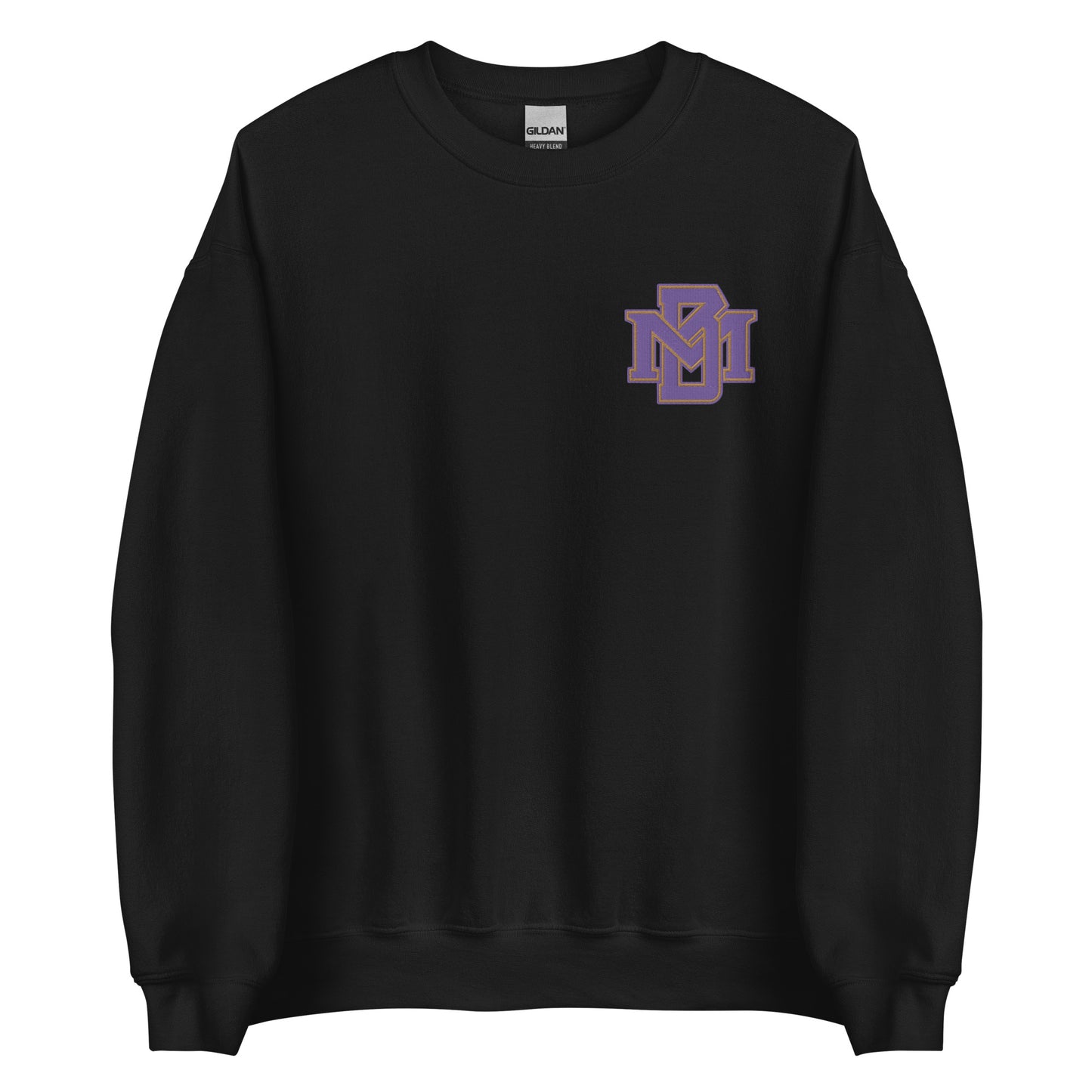 MB Purple and Gold Embroidered Sweatshirt