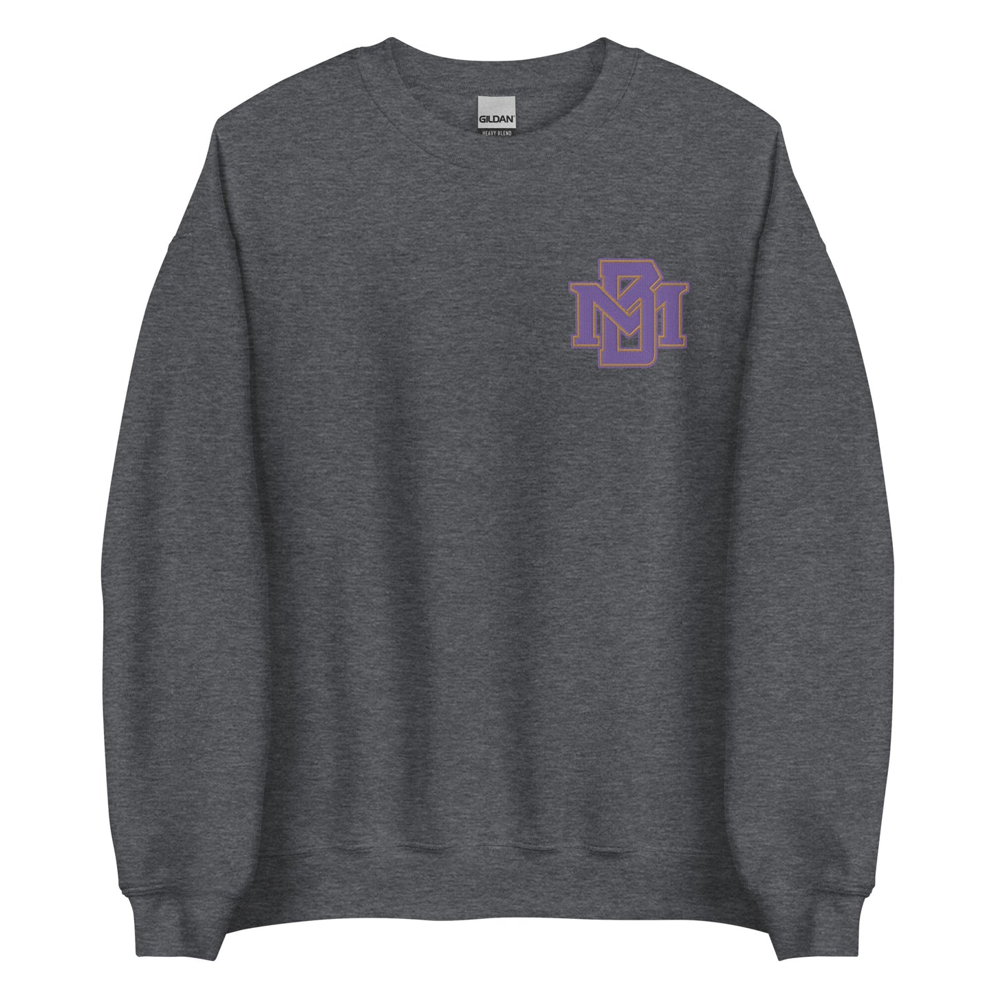 MB Purple and Gold Embroidered Sweatshirt