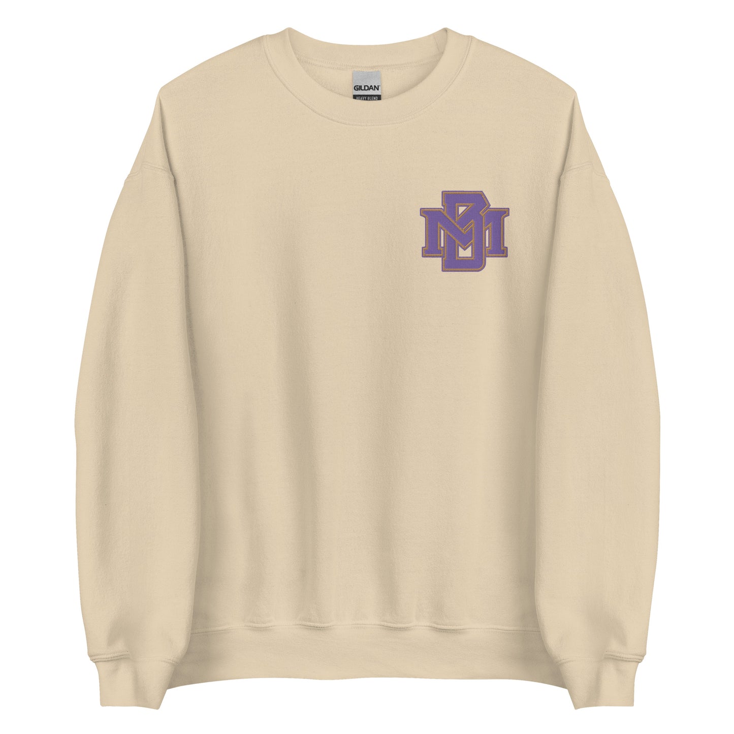 MB Purple and Gold Embroidered Sweatshirt