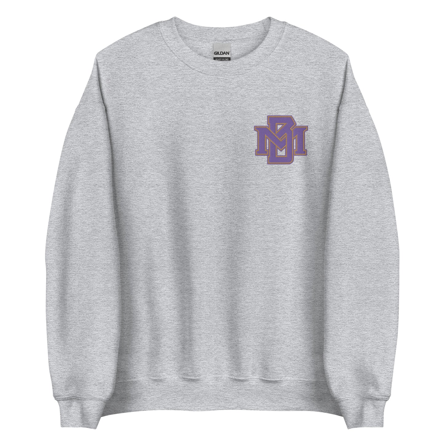 MB Purple and Gold Embroidered Sweatshirt