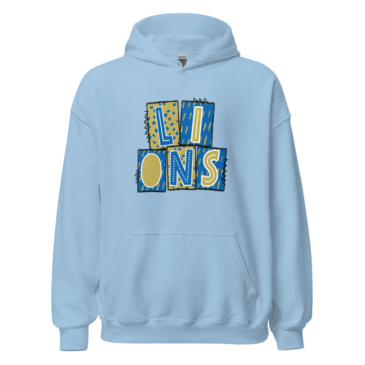 LIONS Regal and Gold Hoodie